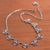 Sterling silver filigree flower pendant necklace, 'Daisy Royalty' - Hand Crafted Silver Necklace with Peruvian Filigree Flowers (image 2) thumbail