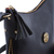 Leather shoulder bag, 'Chic Andes in Black' - Adjustable Leather Shoulder Bag in Black from Peru (image 2d) thumbail