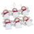 Cotton blend ornaments, 'Navidad Angels' (set of 6) - Set of Six Cotton Blend Beaded Angel Ornaments from Peru (image 2a) thumbail