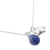 Sodalite pendant necklace, 'Starlit Ocean' - Sodalite and Sterling Silver Star Necklace from Peru (image 2e) thumbail