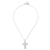 Sterling silver pendant necklace, 'Latticed Cross' - Artisan Crafted Sterling Silver Cross Necklace from Peru (image 2d) thumbail