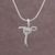 Sterling silver pendant necklace, 'Heart Cross' - 925 Sterling Silver Cross Heart Pendant Necklace from Peru (image 2) thumbail