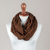 Alpaca blend infinity scarf, 'Fashionable Andes in Spice' - Knit Alpaca Blend Infinity Scarf in Spice from Peru (image 2c) thumbail