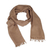 Baby alpaca scarf, 'Tan Sophistication' - Artisan Crafted 100% Baby Alpaca Scarf in Tan from Peru (image 2a) thumbail
