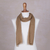 Baby alpaca scarf, 'Tan Sophistication' - Artisan Crafted 100% Baby Alpaca Scarf in Tan from Peru (image 2b) thumbail