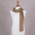 Baby alpaca scarf, 'Tan Sophistication' - Artisan Crafted 100% Baby Alpaca Scarf in Tan from Peru (image 2d) thumbail