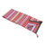 Alpaca blend throw blanket, 'Andean Home' - Crimson Alpaca Blend Throw Blanket with Multicolor Stripes (image 2c) thumbail