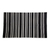 Wollteppich, (3,5x5,5) - Schwarz-weiß gestreifter Teppich aus Peru (3,5x5,5)