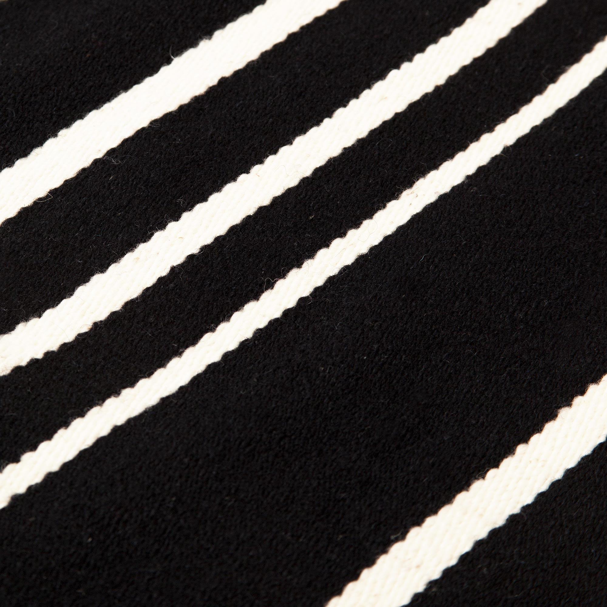 Black and White Striped Area Rug from Peru (3.5x5.5) - Peruvian Hearth ...