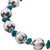 Chrysocolla beaded bracelet, 'Wild Chic' - Peruvian Chrysocolla and 925 Sterling Silver Bracelet (image 2d) thumbail