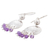 Amethyst chandelier earrings, 'Purple Empire' - Sterling Silver and Amethyst Chandelier Earrings from Peru (image 2e) thumbail