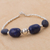 Lapis lazuli pendant bracelet, 'Galactic Blue' - Women's Lapiz Lazuli and Sterling Silver Bracelet from Peru (image 2b) thumbail