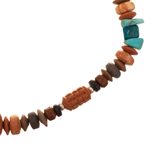 Ceramic and chrysocolla jewellery set, 'Imperial Blue' - Sterling Silver and Ceramic Blue jewellery Set from Peru