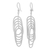 Sterling silver dangle earrings, 'Entwined Love' - 925 Sterling Silver Rope Motif Dangle Earrings from Peru (image 2a) thumbail