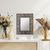 Reverse painted glass wall mirror, 'Colorful Reflection' - Fair Trade Reverse Painted Glass Wall Mirror from Peru