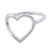 Silver cocktail ring, 'Sweet Promise' - Silver 950 Heart Shaped Cocktail Ring from Peru (image 2a) thumbail