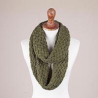 100% alpaca infinity scarf,