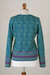 100% alpaca cardigan, 'Spirit of the Andes' - Soft Alpaca Button Up Cardigan Sweater from Peru (image 2e) thumbail