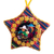 Cotton blend ornaments, 'Vibrant Nativity' (set of 4) - Four Cotton Blend Nativity Scene Star Ornaments from Peru (image 2c) thumbail
