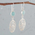 Opal dangle earrings, 'Capture Nature' - Opal and Sterling Silver Dangle Earrings from Thailand (image 2c) thumbail