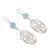 Opal dangle earrings, 'Capture Nature' - Opal and Sterling Silver Dangle Earrings from Thailand (image 2d) thumbail