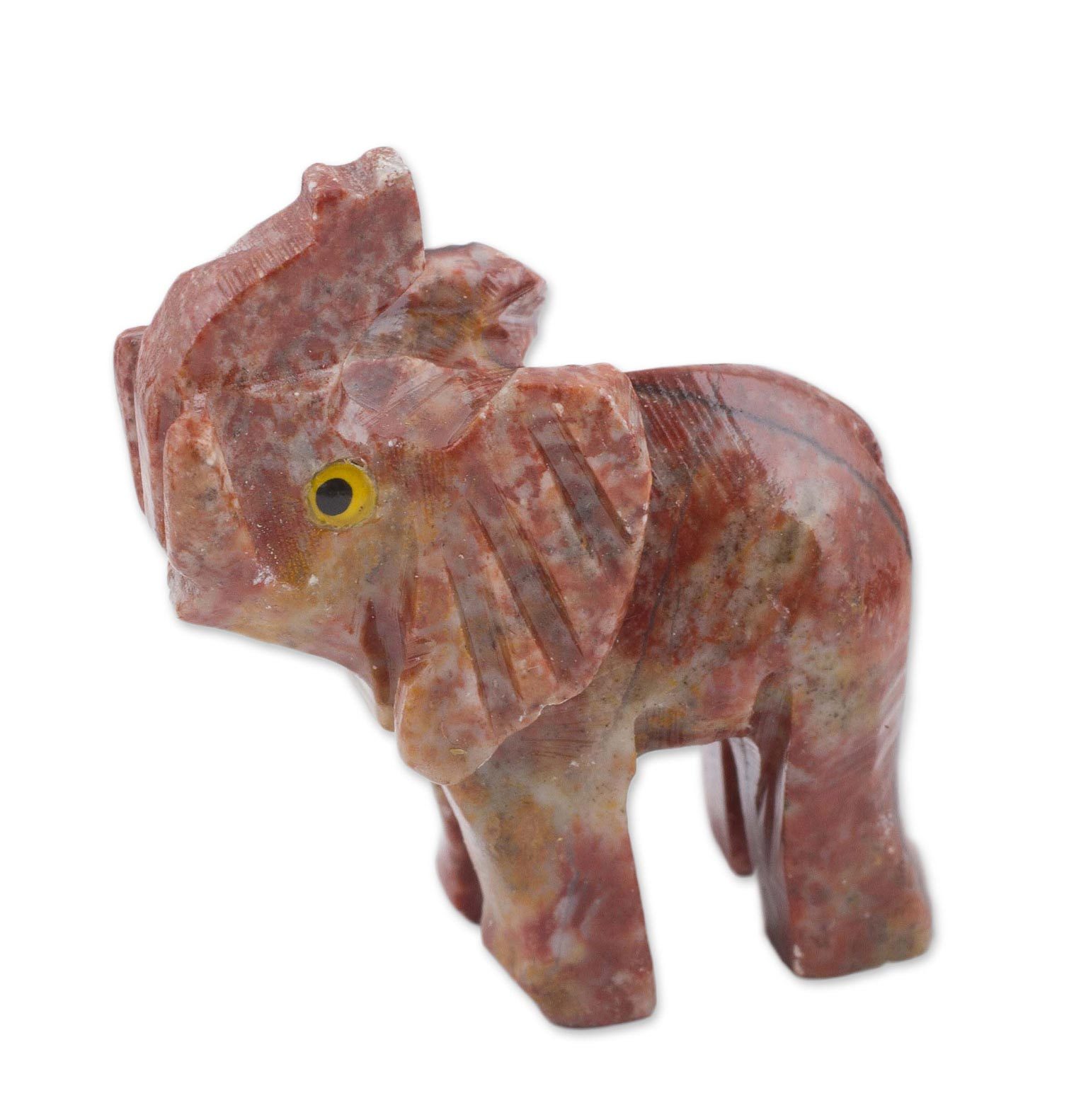 Ten Multicolored Marble Resin Animal Figurines from Peru Good Luck