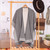 Alpaca blend ruana, 'Sweet and Soft in Graphite' - Reversible Grey Alpaca Blend Ruana from Peru