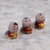 Ceramic figurines, 'Little Angel Choir' (set of 3) - Set of 3 Petite Ceramic Christmas Angel Figurines (image 2b) thumbail