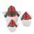 Ceramic figurines, 'Little Snowman Family' (set of 3) - Ceramic Winter Holiday Snowman Figurines (Set of 3) (image 2e) thumbail