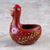 Ceramic sculpture, 'Songs of Dawn' - Handcrafted Red Ceramic Chicken Sculpture from Peru (image 2b) thumbail