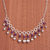 Amethyst waterfall necklace, 'Queen Beads' - Amethyst and Sterling Silver Waterfall Necklace from Peru (image 2) thumbail