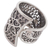 Sterling silver filigree band ring, 'Magical Flower Vine' - Sterling Silver Floral Filigree Band Ring from Peru (image 2d) thumbail