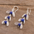 Lapis lazuli filigree dangle earrings, 'Glowing Eden' - Lapis Lazuli Filigree Dangle Earrings from Peru (image 2b) thumbail