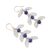 Lapis lazuli filigree dangle earrings, 'Glowing Eden' - Lapis Lazuli Filigree Dangle Earrings from Peru