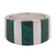 Chrysocolla band ring, 'Courageous Color' - Modern Handcrafted Andean Silver Chrysocolla Ring