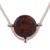 Mahogany obsidian pendant necklace, 'Essence of Time' - Andean Sterling Silver Necklace with Mahogany Obsidian (image 2e) thumbail