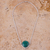 Chrysocolla pendant necklace, 'Essence of Time' - Andean Chrysocolla and Sterling Silver Pendant Necklace (image 2c) thumbail