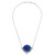 Lapis lazuli pendant necklace, 'Essence of Time' - Peruvian Sterling Silver Pendant Necklace with Lapis Lazuli thumbail