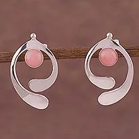 Opal drop earrings, 'Caress of an Angel'