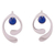 Lapis lazuli drop earrings, 'Caress of an Angel' - Lapis Lazuli and Sterling Silver Drop Earrings from Peru thumbail