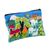 Cotton blend cosmetic case, 'Blue Alpaca Afternoon' - Patchwork Fair Trade Cosmetic Case with Peruvian Landscape (image 2c) thumbail