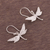 Sterling silver dangle earrings, 'Free Dragonflies' - Sterling Silver Dragonfly Dangle Earrings from Peru (image 2b) thumbail