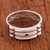 Sterling silver band ring, 'Atlantis Power' - Artisan Crafted Sterling Silver Atlantis Band Ring from Peru thumbail
