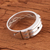 Sterling silver band ring, 'Atlantis Power' - Artisan Crafted Sterling Silver Atlantis Band Ring from Peru (image 2c) thumbail
