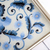 Reverse-painted glass tray, 'Celestial Paradise' - Reverse-Painted Glass Tray with Blue Floral Motifs from Peru (image 2d) thumbail