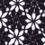 100% alpaca shawl, 'Poinsettias and Pinwheels' - Black Alpaca Shawl Hand Crocheted with Stars and Pinwheels (image 2d) thumbail