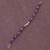 Amethyst beaded bracelet, 'Violet Orbs' - Amethyst and Sterling Silver Beaded Bracelet from Peru (image 2b) thumbail