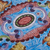 Reverse painted glass tray, 'New Blue Bloom' - Reverse Painted Glass Floral Tray in Blue from Peru (image 2f) thumbail
