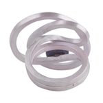 Cultured pearl cocktail ring, 'Dark Amazon Nest' - Abstract Style Sterling Silver Grey Pearl Cocktail Ring