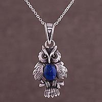 Lapis lazuli pendant necklace,